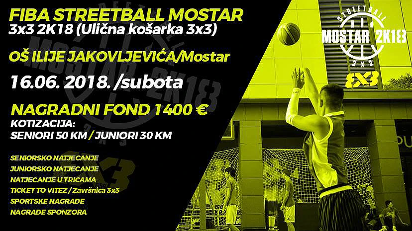 U Mostaru turnir u uličnoj košarci 