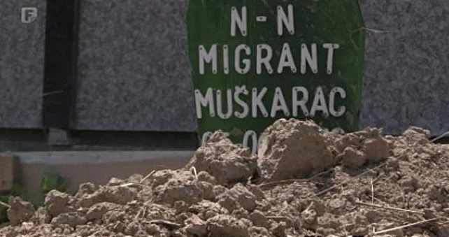 Migrant ukopan na Gradskom groblju u Bratuncu