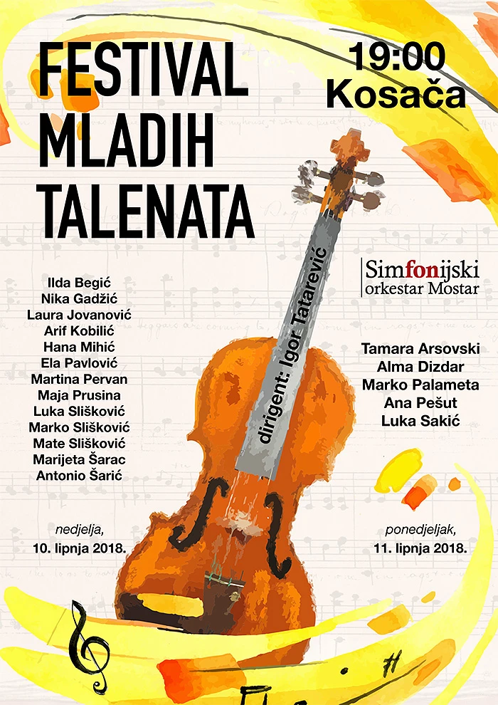 Mostar domaćin Festivala mladih talenata Hercegovine   