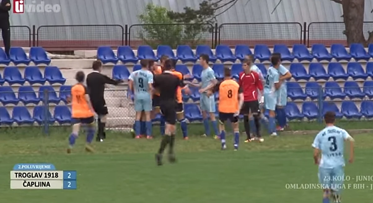 VIDEO | Tučnjava igrača Čapljine i Troglava 