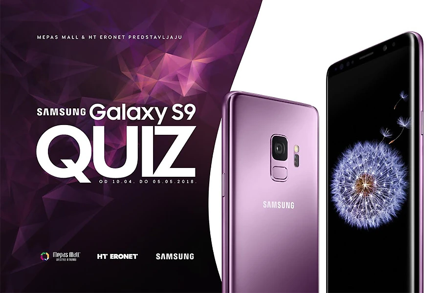 Mepas Mall & HT ERONET predstavljaju SAMSUNG GALAXY S9 QUIZ