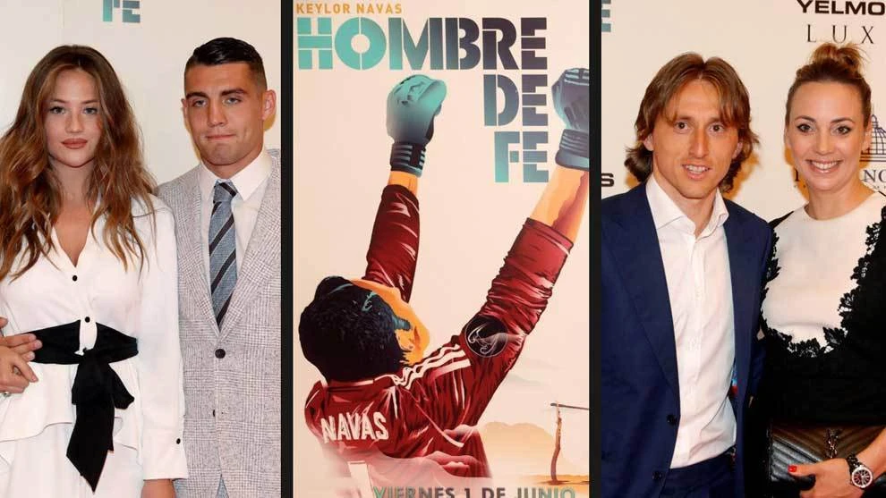 Kovačić i Modrić sa suprugama na premijeri filma o Keyloru Navasu
