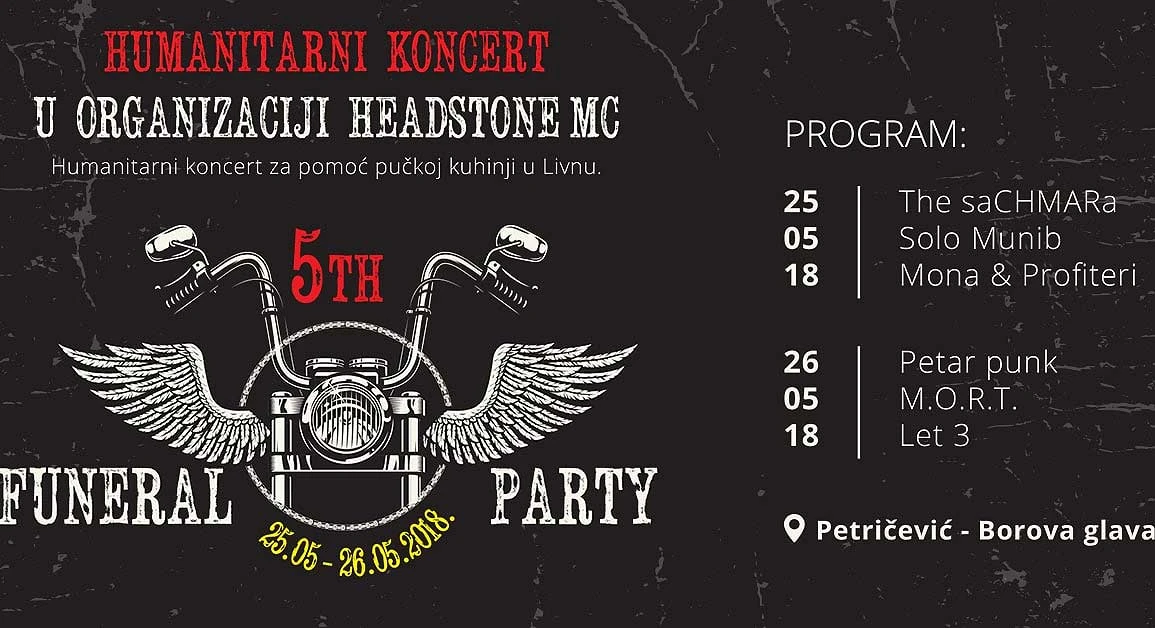5TH Funeral party - dvodnevni koncert za pomoć Pučkoj kuhinji