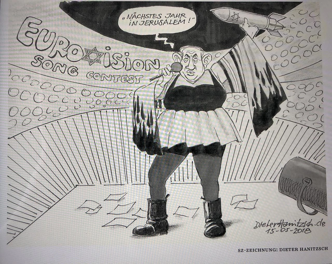 Njemački list dao otkaz karikaturisti zbog crteža Netanyahua