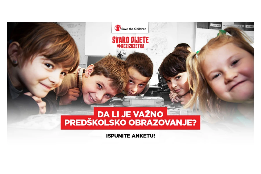 Save the Children poziva: Ispunite anketu o predškolskom obrazovanju
