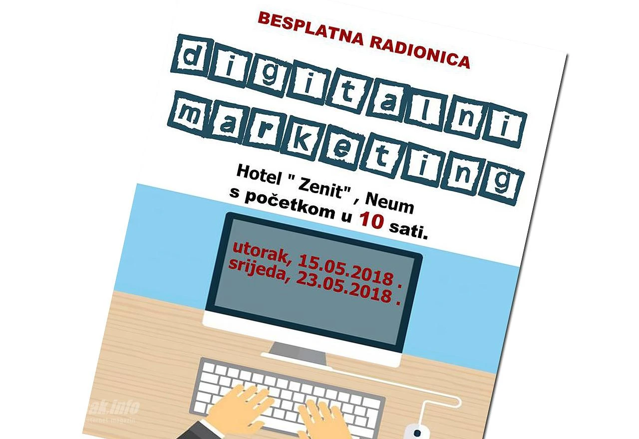 Općina Neum organizira besplatnu radionicu digitalnog marketinga