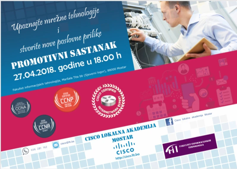 Upis novih kandidata na CISCO lokalnu akademiju