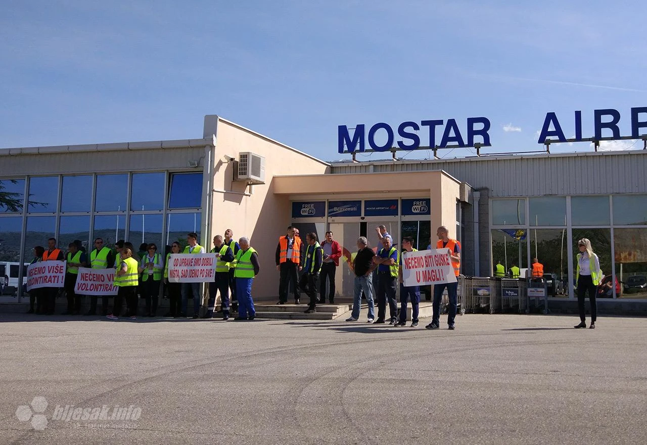 Zračna luka Mostar: Radnici spremni na totalnu blokadu