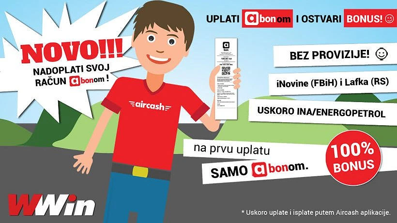 Wwin: 100% bonus na uplatu Abonom
