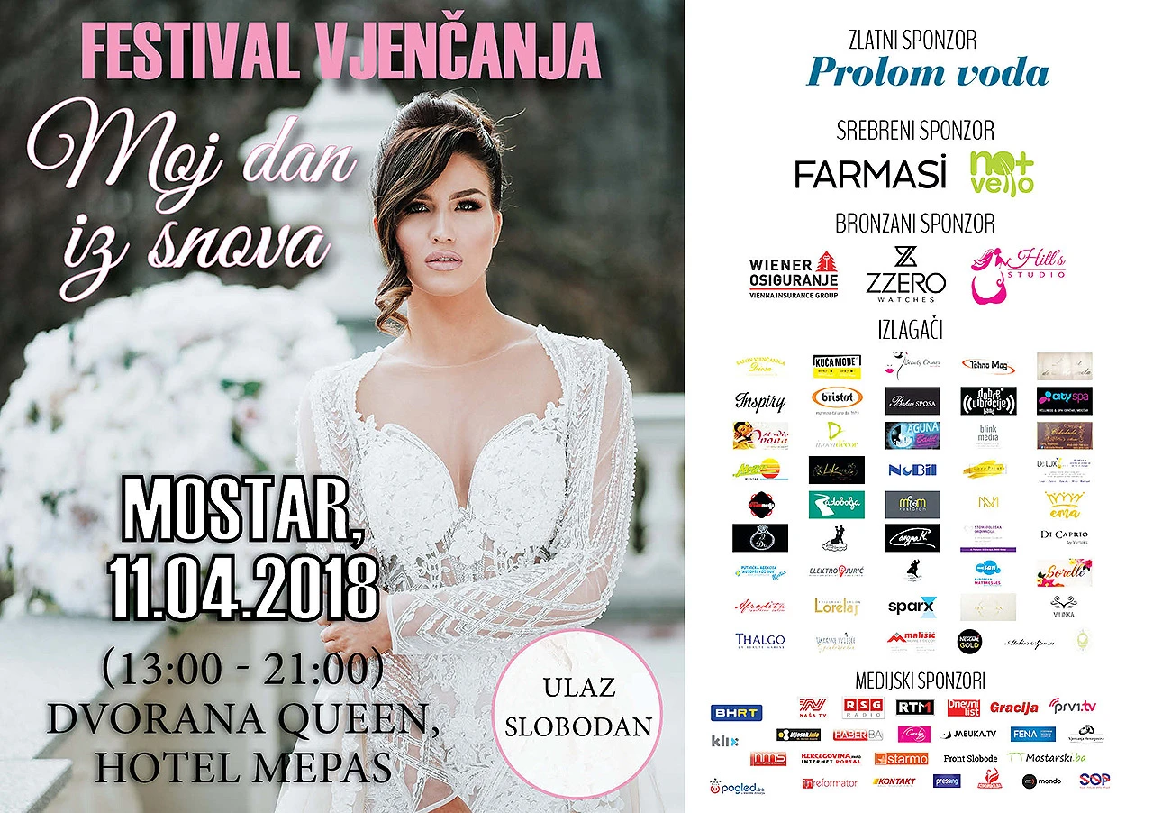 Preko 70 nagrada za posjetitelje na Festivalu vjenčanja ''Moj dan iz snova''