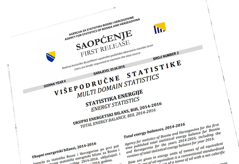   U BiH prvi put objavljena statistika energije