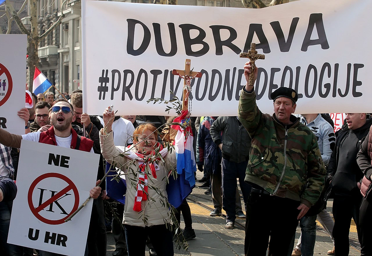 Masovni prosvjedi protiv ratifikacije Istanbulske konvencije