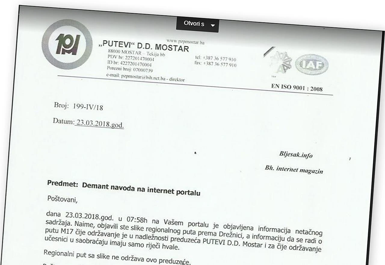 Putevi demantiraju fotografiju: Sudionici u prometu imaju samo riječi hvale