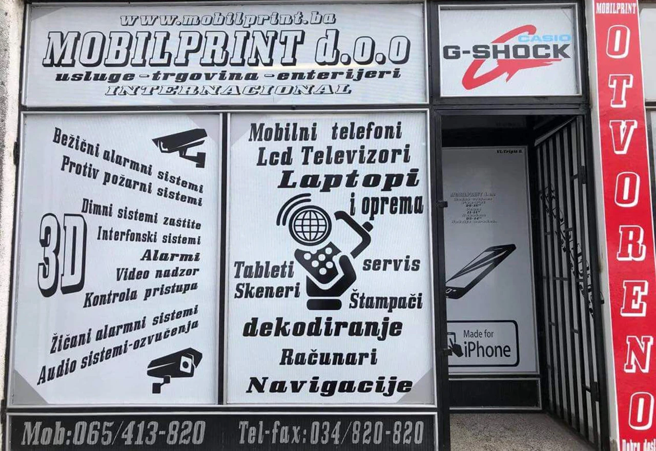 Iz trgovine otuđeni laptopi, mobiteli, navigacije vrijedni 12.000 KM