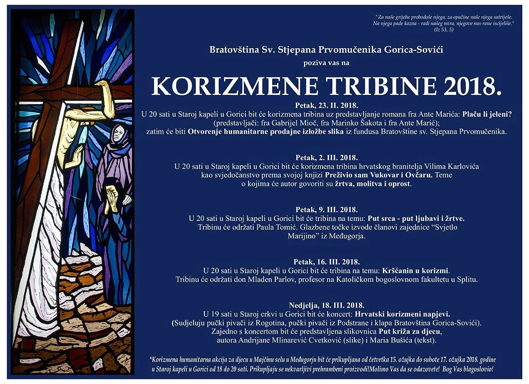 Korizmene tribine i humanitarna akcija