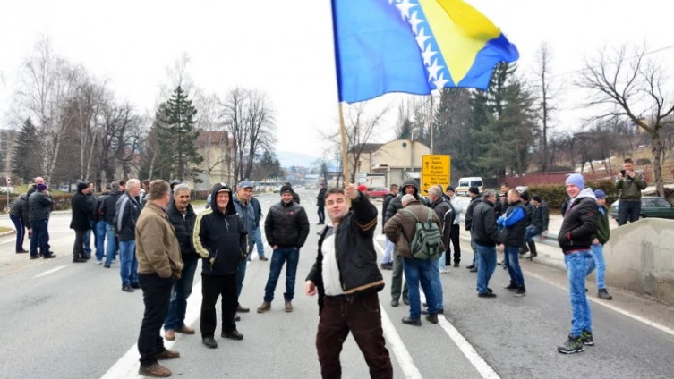 Prosvjed demobiliziranih boraca u Bugojnu
