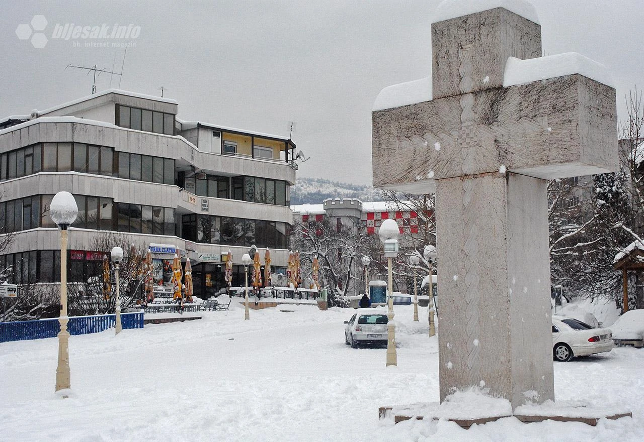 Grad Široki Brijeg izdao upozorenje zbog najavljenog snijega i ledene kiše