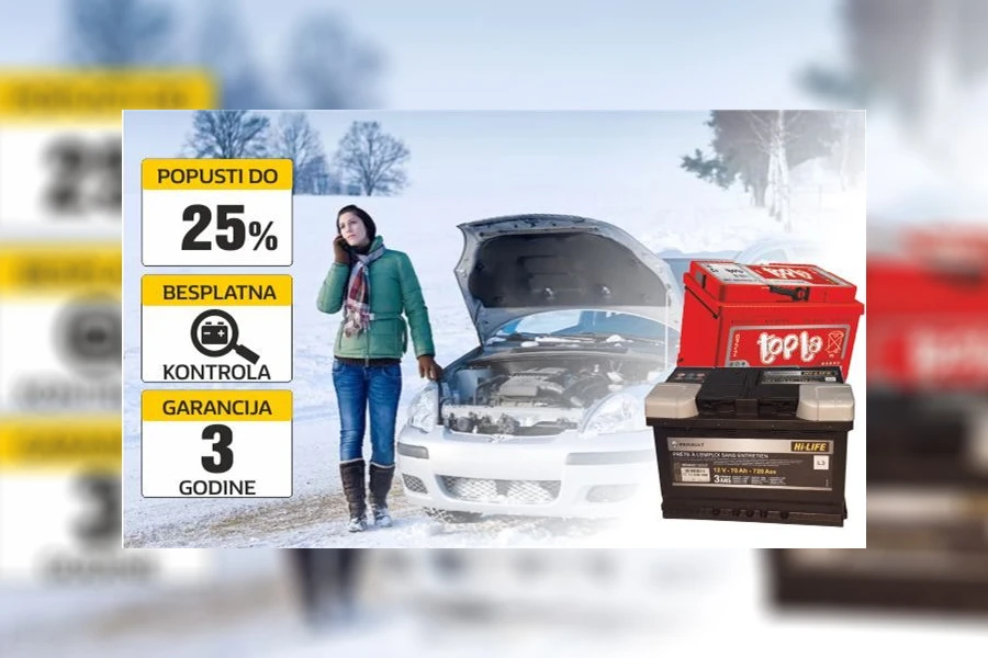 Akumulatori s garancijom sniženi do 25%