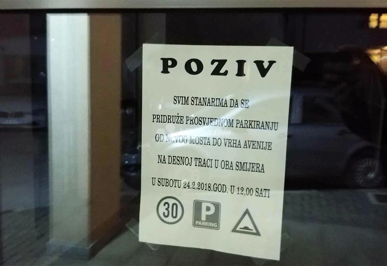 Mostar: Stanari pozivaju na prosvjedno parkiranje