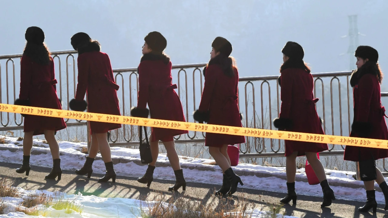 Cheerleadersice iz Sjeverne okupirale Južnu Koreju