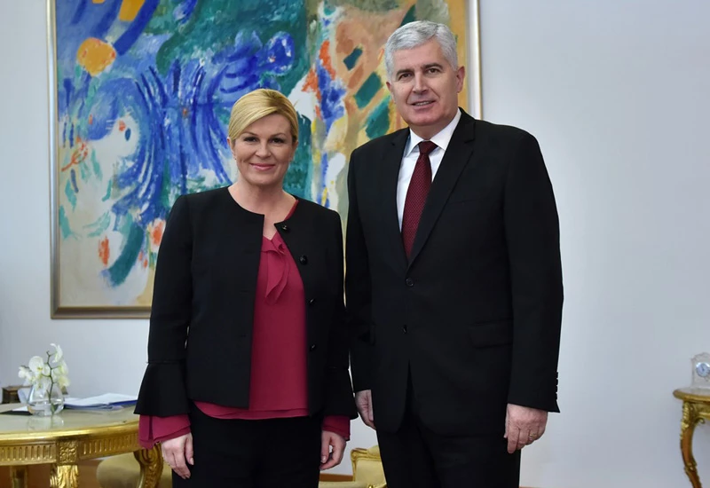 Čović i Grabar-Kitarović razgovarali o hitnoj izmjeni Izbornog zakona BIH
