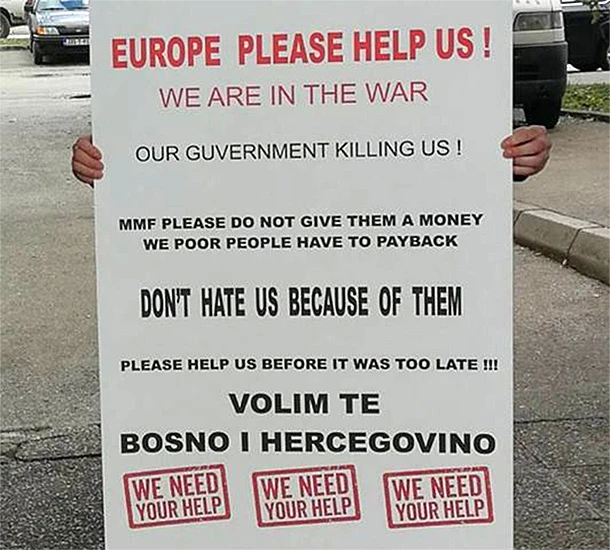 Europe please help us! Vlada nas ubija!
