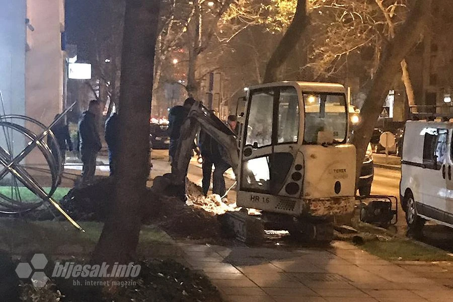 Mostar: Dio Splitske ulice bez vode, pukla cijev