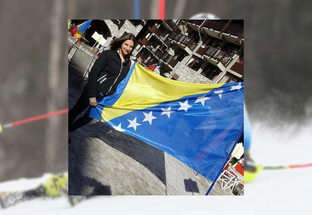 18-godišnja skijašica nosi zastavu BiH na Zimskim olimpijskim igrama