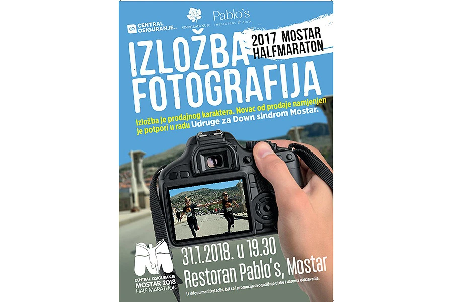Izložba fotografija s povijesnog polumaratona u gradu na Neretvi