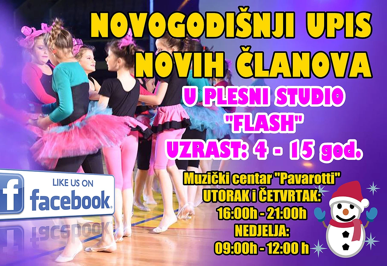 Novogodišnji upis članova u PS Flash