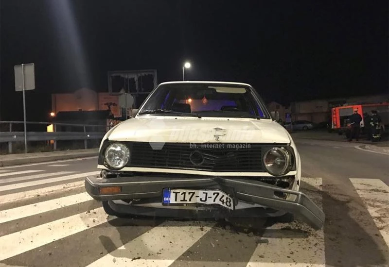 ''Dvojkom'' uletio u kružni tok u Širokom Brijegu
