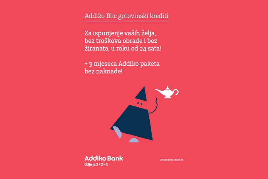 Addiko Blic gotovinski krediti za ispunjenje vaših želja