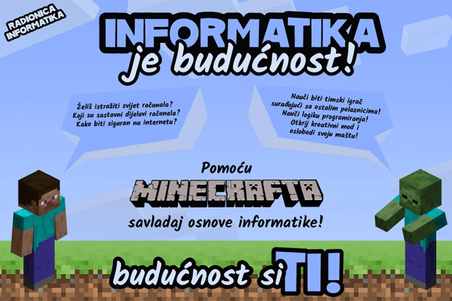 Minecraft edukacijska radionica u CTK Mostar