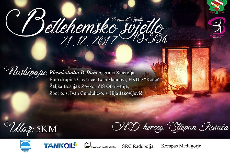 Tradicionalna manifestacija ''Betlehemsko svjetlo'' i ove godine u Mostaru