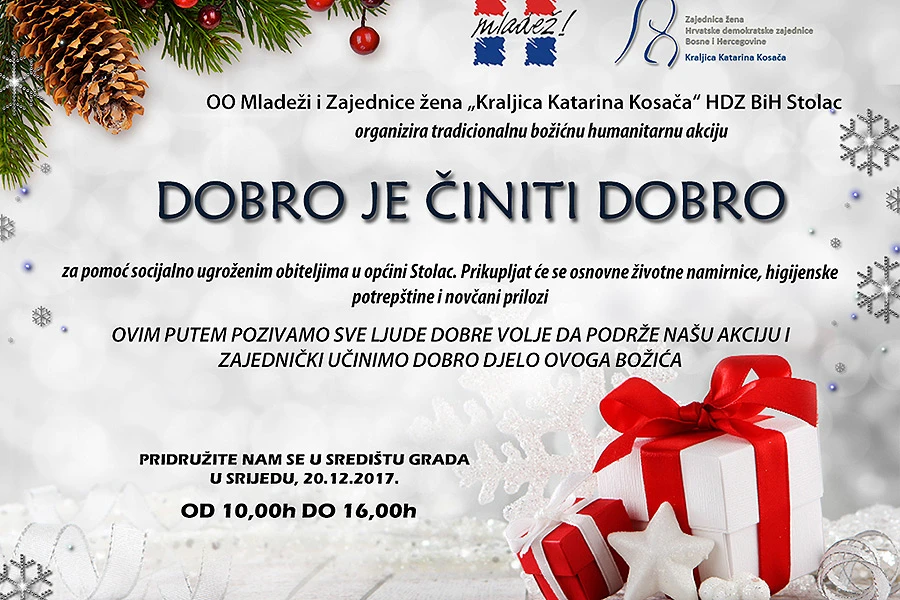 Humanitarna akcija ''Dobro je činiti dobro'' u Stocu