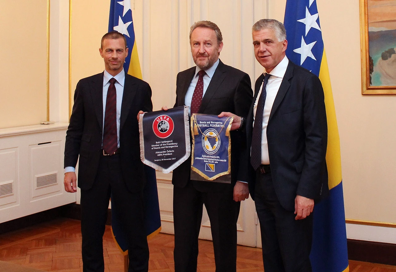 Čeferin je Izetbegoviću izložio prijedlog za formiranje lige nacija