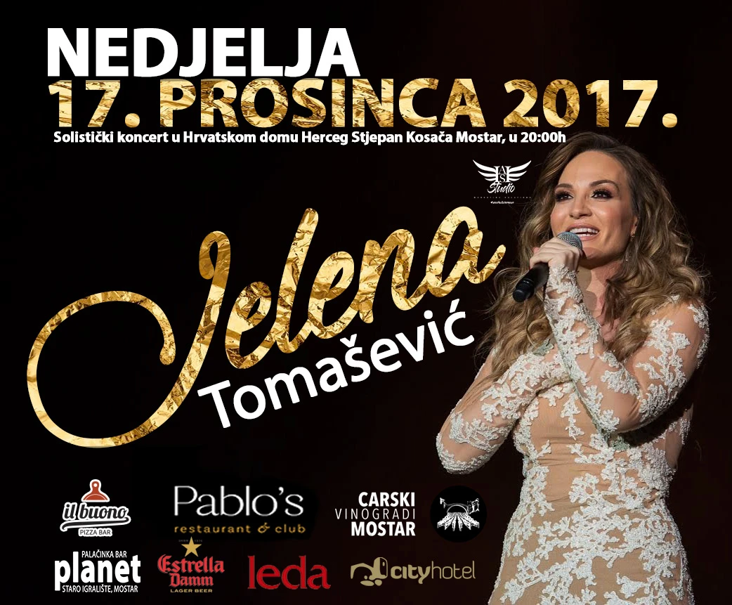 Glazbeni spektakl pop dive Jelene Tomašević u Mostaru