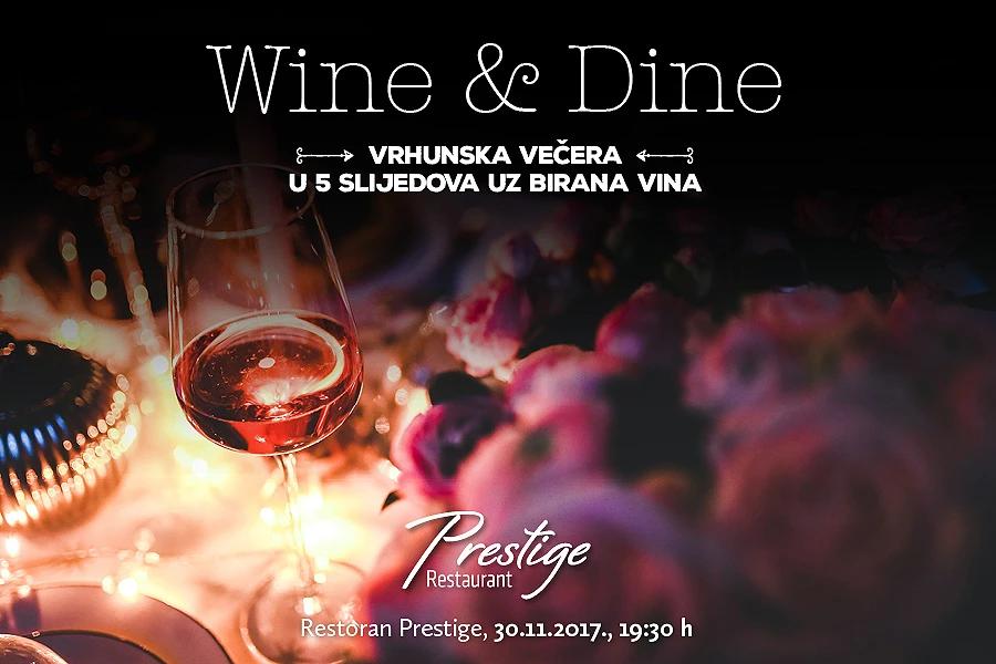 Wine & Dine u restoranu Prestige
