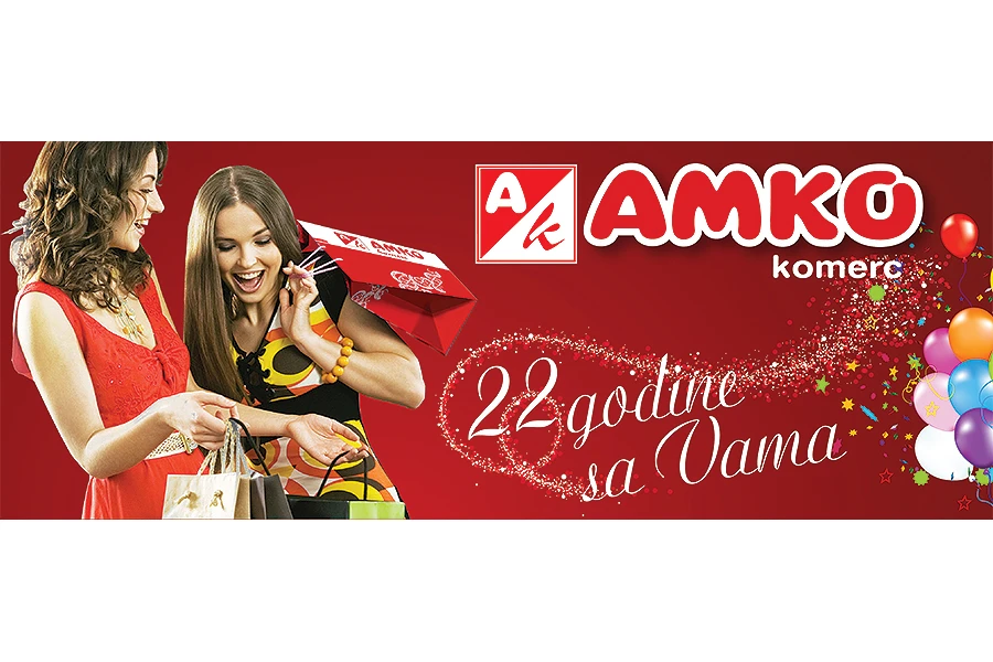 Amko komerc obilježava 22. rođendan – sniženo preko 500 artikala