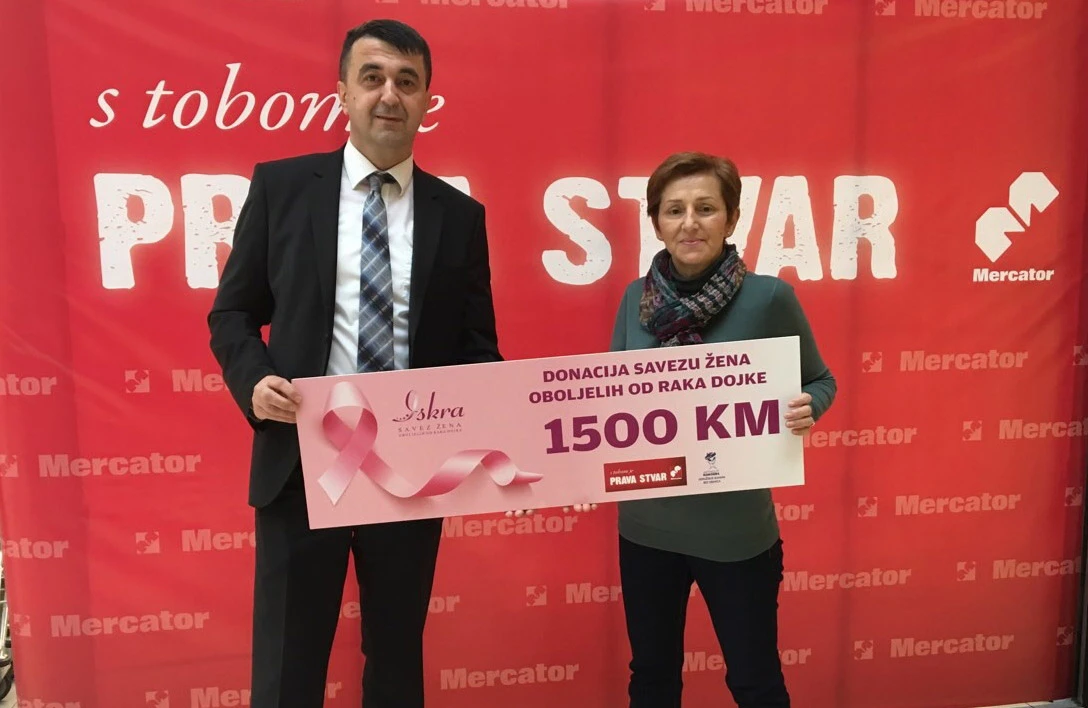 Humanitarnom akcijom Mercator se uključio u borbu protiv raka dojke