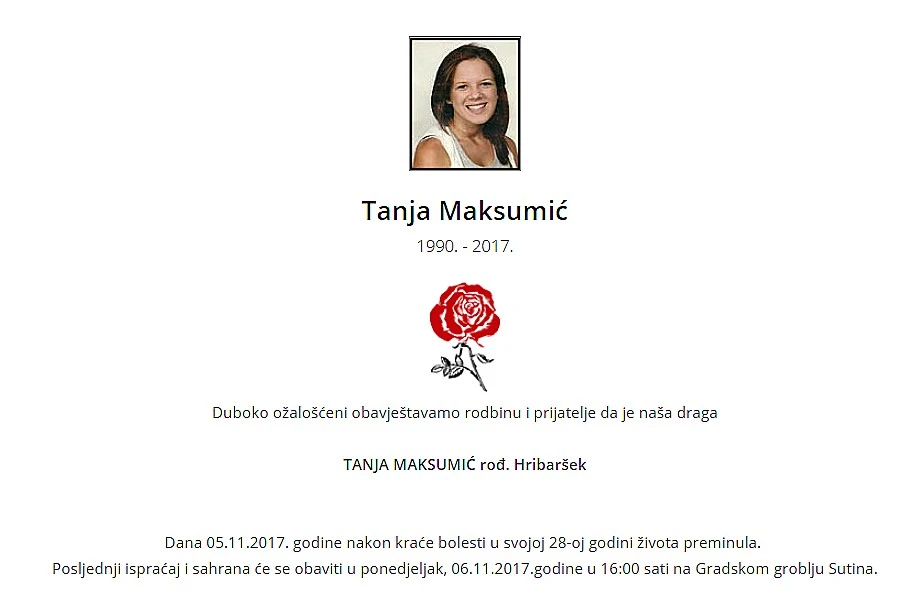 Preminula Tanja Maksumić