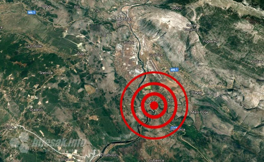 Jak potres pogodio Hercegovinu