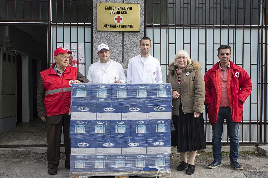 Meggle donirao 23.400 litara mlijeka Crvenom križu FBiH