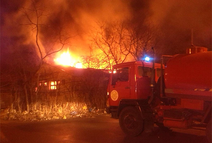 Požar na Planinici; Gorio i kamion u industrijskoj zoni