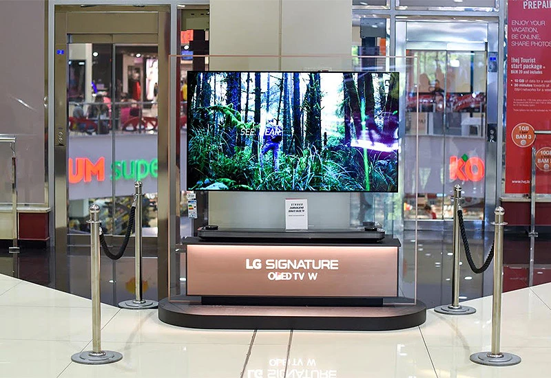 Jedinstveni 65'' LG OLEDW7 u prizemlju Mepas Malla