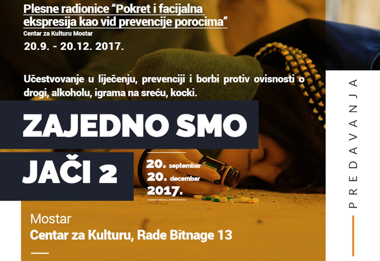 U Mostaru predavanja o ovisnostima: Kocka, droga i alkohol pošasti našeg vremena