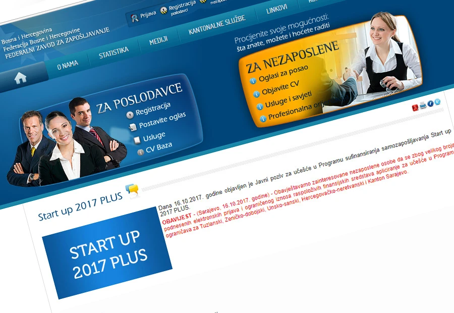 Pozivi za sufinanciranje zapošljavanja zbog navale odmah zatvoreni