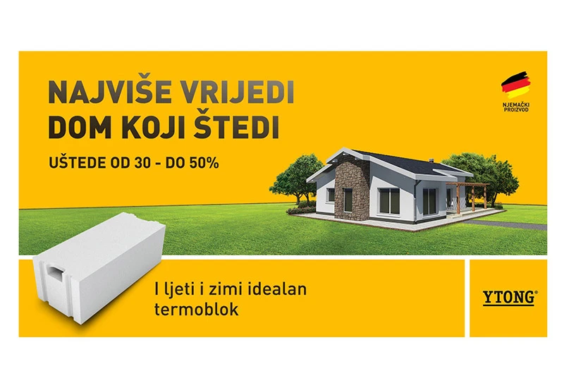 YTONG – drugo ime za štednju i komfor u vašem domu