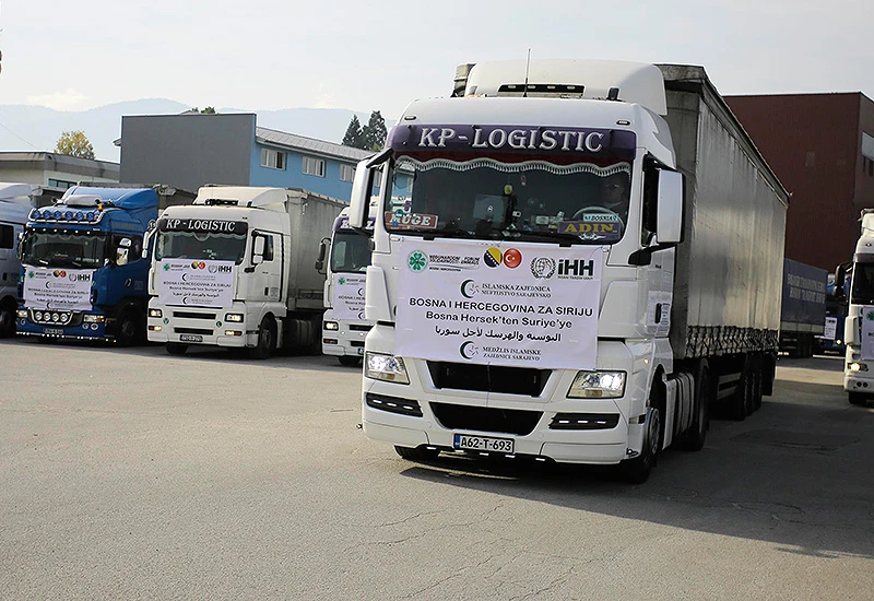 Peti konvoj humanitarne pomoći otišao iz BiH za Siriju