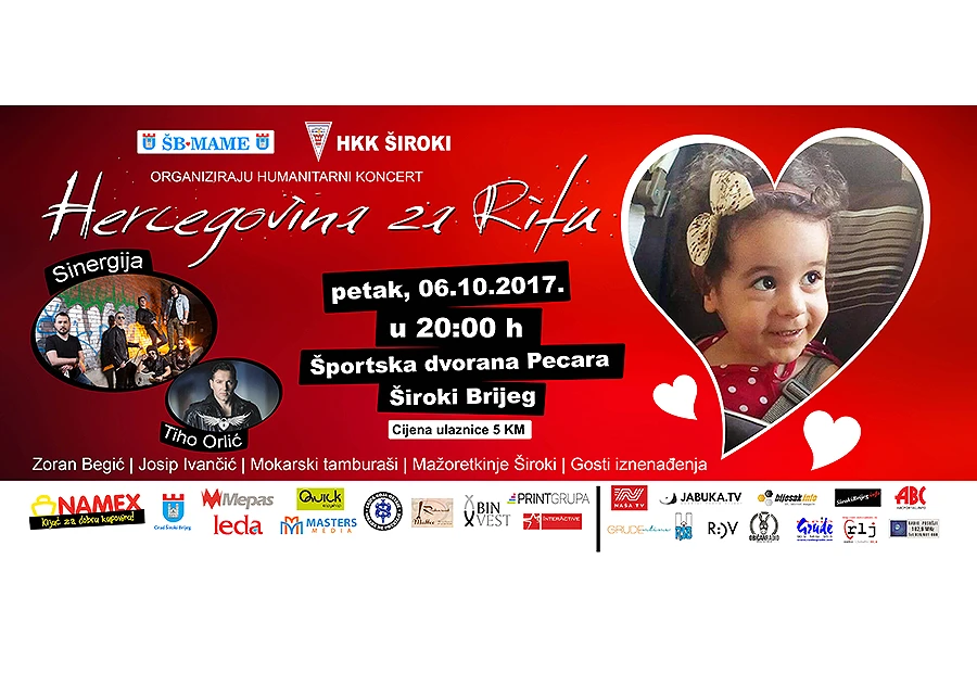 Hercegovina za Ritu: U prodaji ulaznice za koncert